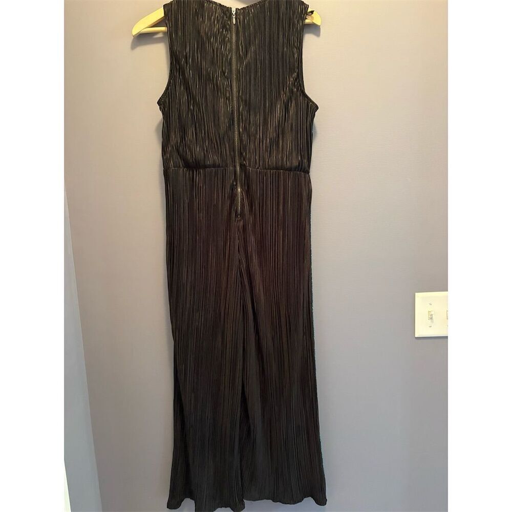 Wild Fable Women's Black Pleated Pantsuit w/ Rainbow Stripes Size M - Picture 4 of 8